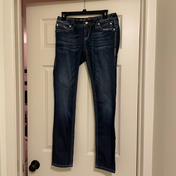 Rock Revival Silver Sparkly Buckle Jeans - Picture 6 of 6